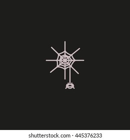 spider, web, icon