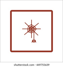 spider, web, icon