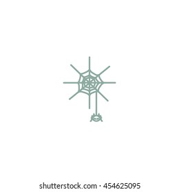 spider, web, icon