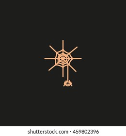 spider, web, icon