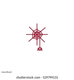 spider, web, icon