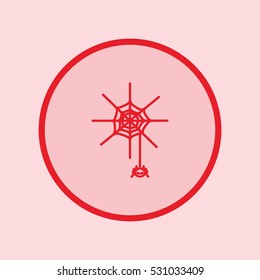 spider, web, icon