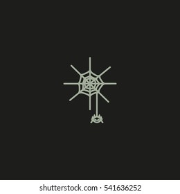 spider, web, icon