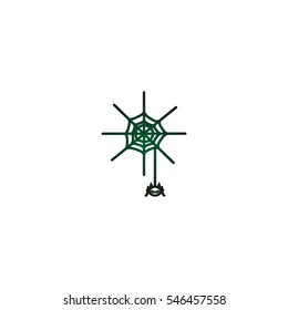 spider, web, icon