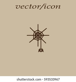 spider, web, icon