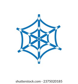 Spider web icon. web spider animal forest Halloween