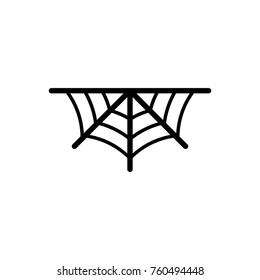 Spider web icon , black sign design