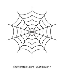 Spider web icon, cobweb silhouette. Halloween symbol, hanging web sign, spiderweb pictogram, spider web trap vector icon isolated