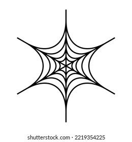 Spider web icon. Cobweb. Vector.