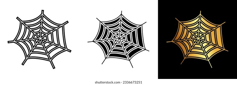 The Spider Web Icon depicts a spider's intricately woven web. It symbolizes Halloween, spiders, spooky themes, and the beauty of nature's designs.