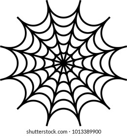 Spider Web Icon Design Vector Art Illustration