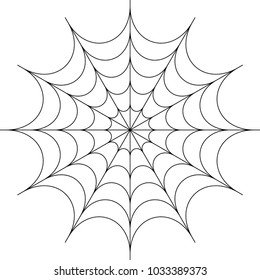 Spider Web Icon Design Vector Art Illustration