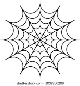 Spider Web Icon Design Vector Art Illustration