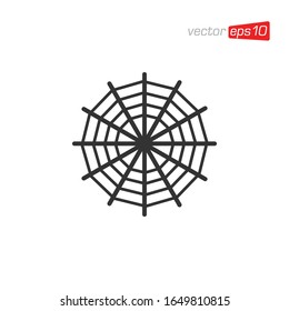 Spider Web Icon Design Vector
