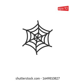 Spider Web Icon Design Vector