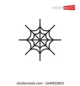 Spider Web Icon Design Vector