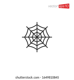 Spider Web Icon Design Vector