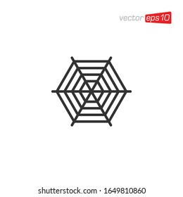 Spider Web Icon Design Vector