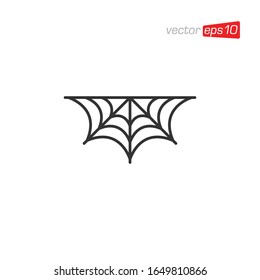 Spider Web Icon Design Vector