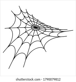 Spider Web Icon Design Vector Art Illustration