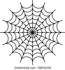 Spider Web Icon Design Vector Art Illustration