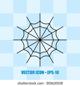 Spider web icon. eps-10.