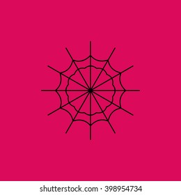 Spider Web icon. Eps-10.