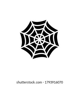 spider, web icon glyph style for your design