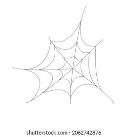 Icono de la araña para halloween. Red araña. 