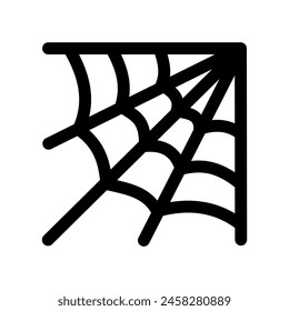 Spider Web Ikone, Halloween, auf weißem Hintergrund