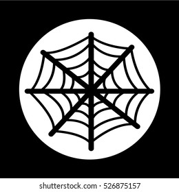 Spider web icon illustration design
