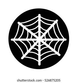 Spider web icon illustration design