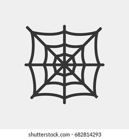 Spider web icon illustration isolated vector sign symbol