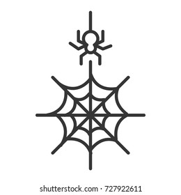 Spider web  icon, illustration isolated vector sign symbol