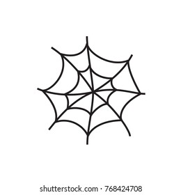 spider web icon illustration isolated vector sign symbol