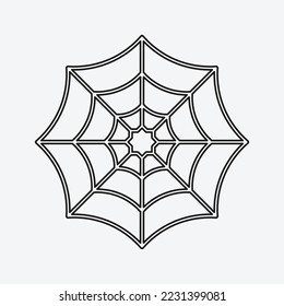 Spider web icon isolated on white background. Cobweb symbol modern, simple, vector, icon for website design, mobile app, ui. Vector Illustration
