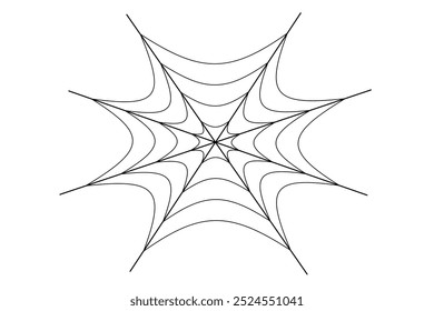 Spider web icon isolated on white background. Vector illustration. Halloween