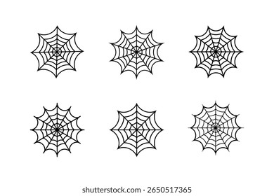 ícone de teia de aranha ilustração vetorial de arte de linha