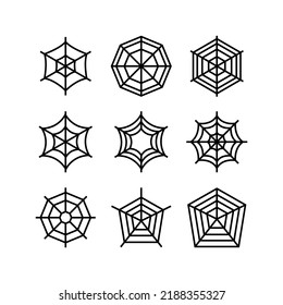 spider web icon or logo isolated sign symbol vector illustration - high quality black style vector icons
