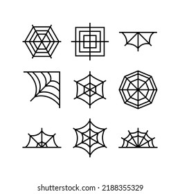 spider web icon or logo isolated sign symbol vector illustration - high quality black style vector icons
