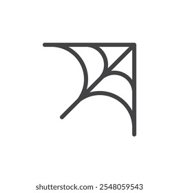 Ícone de teia de aranha Conjunto de contornos do símbolo de logotipo