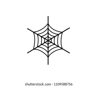 Spider web icon logo vector