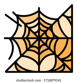 Icono de la araña. Icono de vector web de araña de esquema para diseño web aislado en fondo blanco