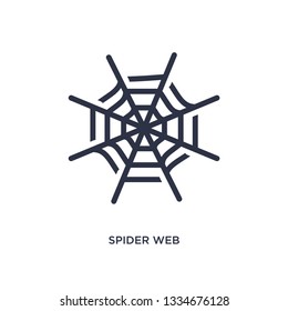 spider web icon. Simple element illustration from web navigation concept. spider web editable symbol design on white background. Can be use for web and mobile.
