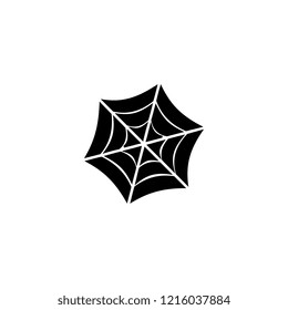 Spider web icon. Simple glyph vector of halloween set for UI and UX, website or mobile application