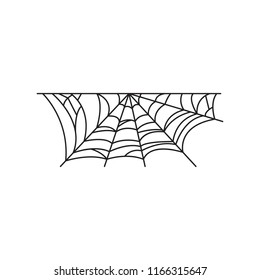 Spider web icon. Vector.