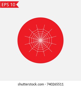 Spider web icon Vector.
