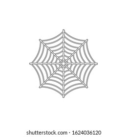Spider web icon vector cobweb