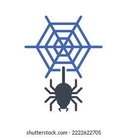 Spider web icon, Vector graphics