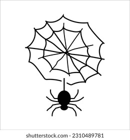 Spider Web Icon , Vector Graphics
